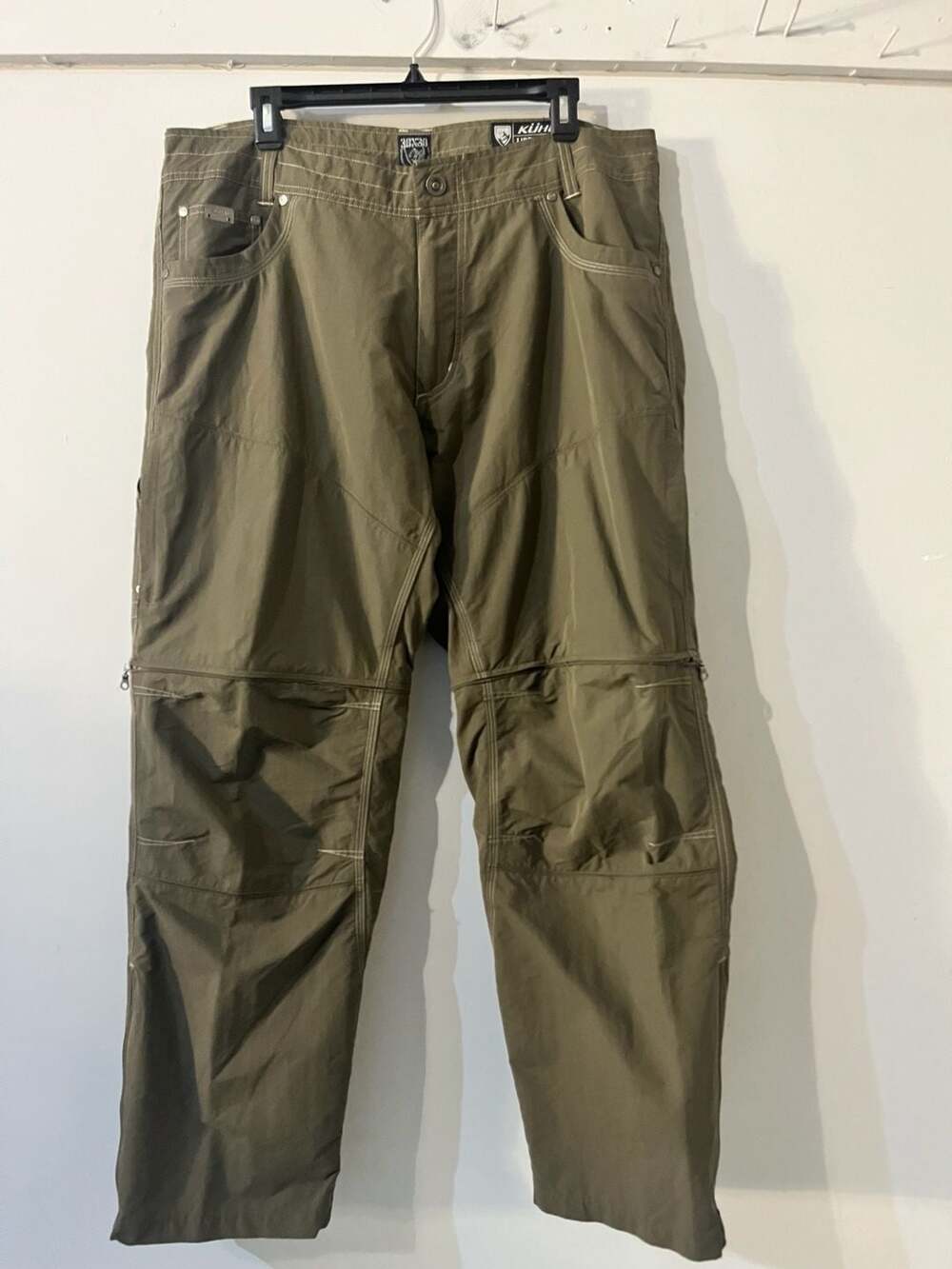 Kuhl Liberator Convertible Stealth Zip Off Hiking Pants Mens 38x30 Green 300-111